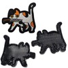 DragonX2 Patch, Pack of 2 IRON_ON_TRANSFER_DESIGN, Polyester, Multicoloured, Cat Pattern,