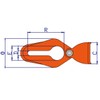 Rope Slider 8 mm for Choker Rope, Choker Chain, Forestry