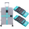 2 PCS Luggage Straps with Coded Lock, 200cm Adjustable Travel