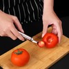 Silver Stainless Steel Strawberry Huller and Tomato Stem Corer Tool