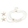 Daifunli 3 Pcs Halloween Mermaid Costume Women Pearl Waist Chain