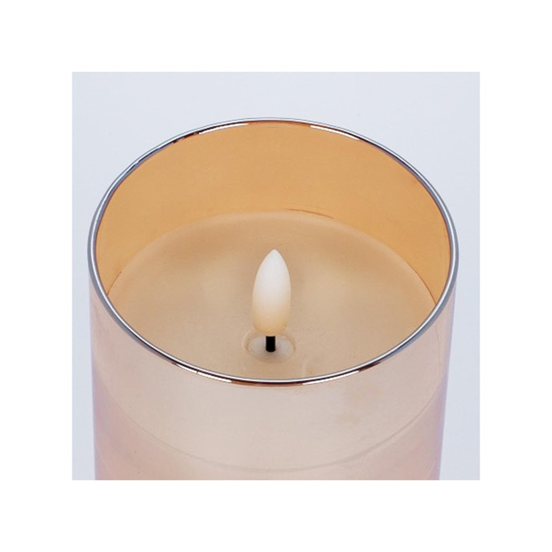 Elanze Designs Be Still White 4 x 3 Glass Candle