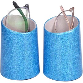 Eyeglasses Holder Stand Protective Glasses Holder For Desks Or Nightstands Pack of 2 - Color: Shining Blue