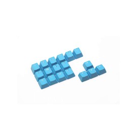 Rubber Gaming Backlit Keycaps Set - for Cherry MX Mechanical Keyboards Compatible OEM Include Key Puller (Neon Blue)