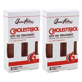 Queen Helene Cholesterol Hot Oil Treatment 3 Count - 1 Ounce Tubes (30ml) (Pack of 2)