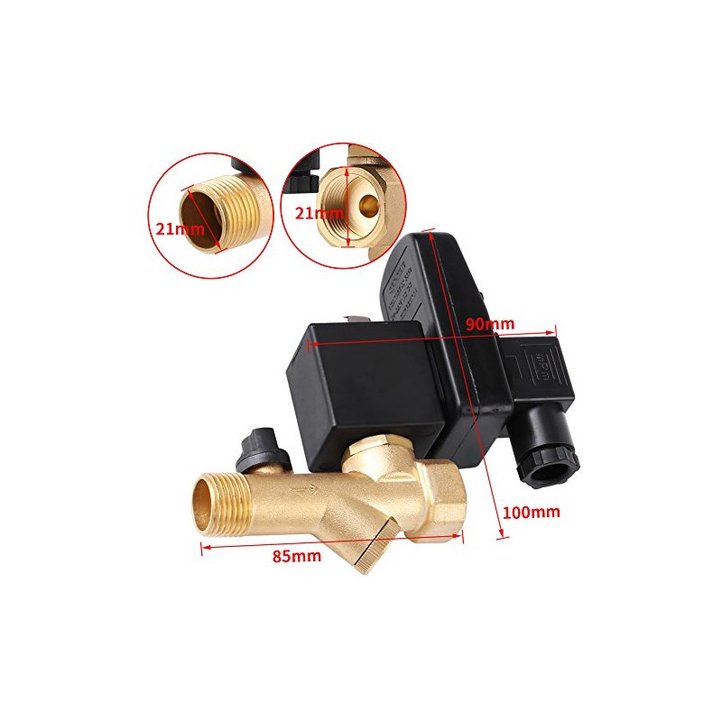 G1/2 DN15 Brass Programmable Automatic Electronic Drain Tap for Air
