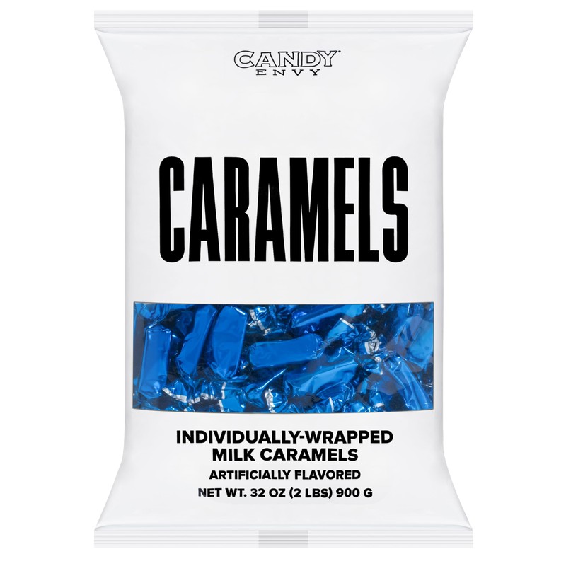 Candy Envy - Individually Wrapped Caramels - Navy Blue Wrapper