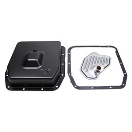 MOTOKU Transmission Oil Pan and Drain Plug Assembly with Oil Filter Gasket Kit for Ford Mustang F150 F250 Explorer Expedition E150 E250 E350 E450 for Lincoln Town Car Mark for Mercury Grand Marquis
