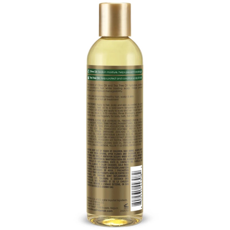African Pride Olive & Tea Tree Growth Oil Treatment Anti-Breakage