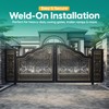 7" Heavy Duty Weld On Hinges for Metal, Black Barrel