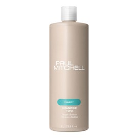 Paul Mitchell Shampoo Two, Clarifying Shampoo, Deep Cleanses + Removes Buildup, For All Hair Types, Especially Oily Hair, 33.8 fl. oz.