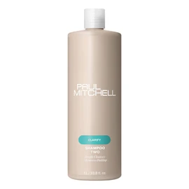 Paul Mitchell Shampoo Two, Clarifying Shampoo, Deep Cleanses + Removes Buildup, For All Hair Types, Especially Oily Hair, 33.8 fl. oz.