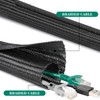 13mm 8 Meters Cord Protector Wire Loom Tubing Cable Sleeve-Braided