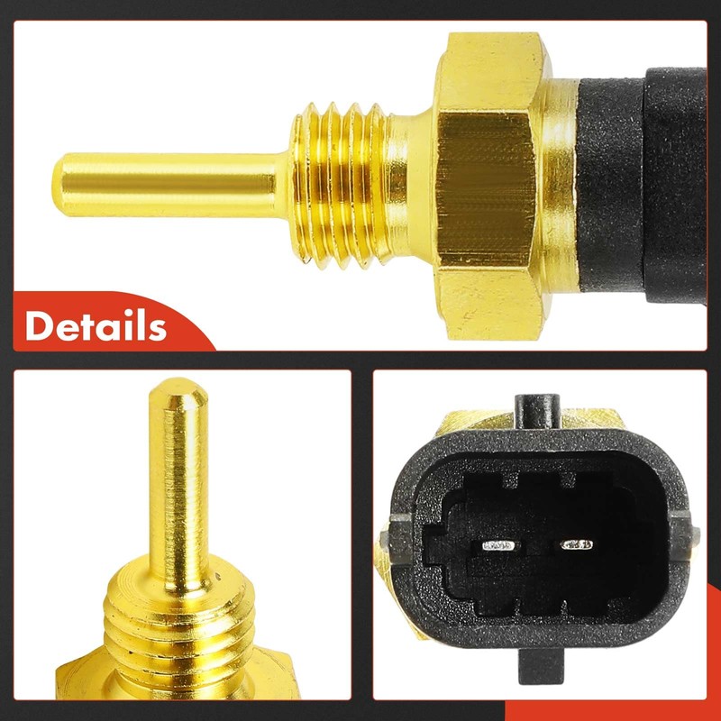 A-Premium Engine Coolant Temperature Sensor [2 Pins] Compatible with Jeep