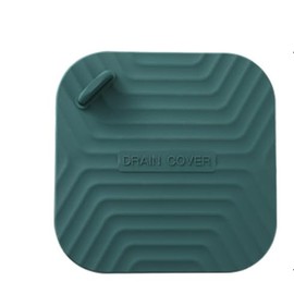 Sink Stopper Silicone Bathtub Stopper,Kitchen Sink Drain Stopper,Bathroom Drain Plug Stopper,Shower Drain Sink Stopper, Laundry Sink Drain Stopper (Square Green)