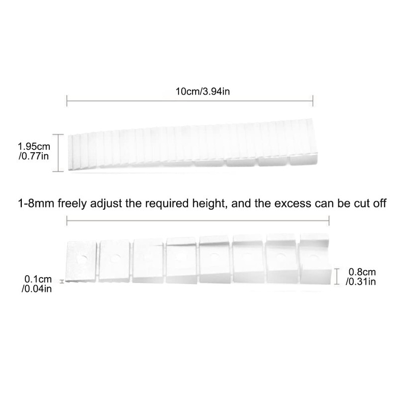 Faderr 20pcs Furniture Alignment Leveller Wedges, Adjustable With Breakaway Points