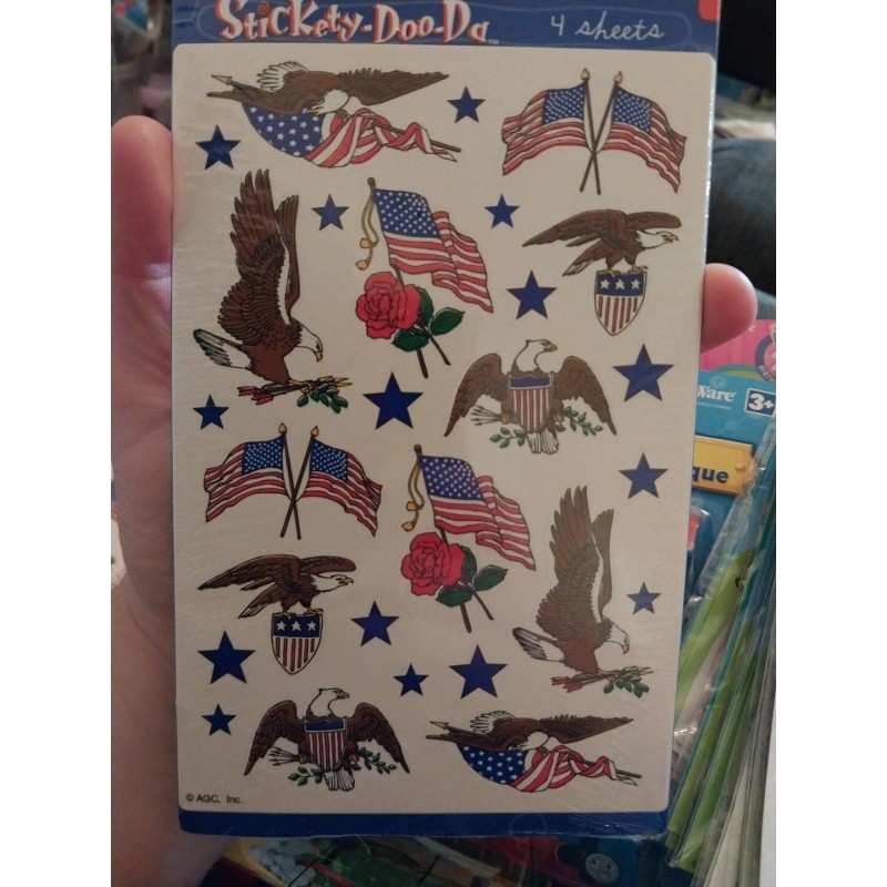 American Greeting tattoos patriotic eagles flags America forever 4 sheets