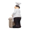 Resin Chef Statue Restaurant Dining Table Decor Figurine Ornament Kitchen