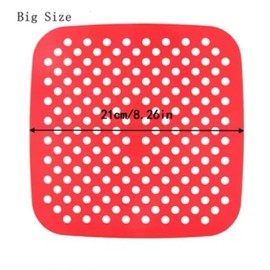 Multipurpose Silicon Air Fryer Liner Pack of 2– Durable, Reusable, Non-Stick & Dishwasher Safe for Even Cooking, Baking & Grilling