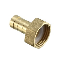 sourcing map Brass Hose Coupling Plug 12 mm Barb x 1/2 PT Inner Tube