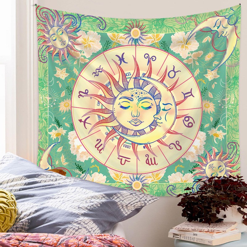 1PCS Home Bohemian Milled Tapestry 130cm * 150cm Sun And