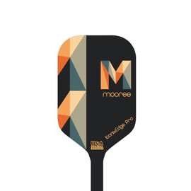 MOCREE 2025 IconixEdge Pro USAPA Approved Pickleball Paddle – T700 Carbon Fiber with Power and Big Spin |Mid Weight Paddle for Intermmediate or Big Hands | Unique Geometric Design