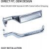 Slaction Pair LH & RH Interior Door Handle Heavy Chrome
