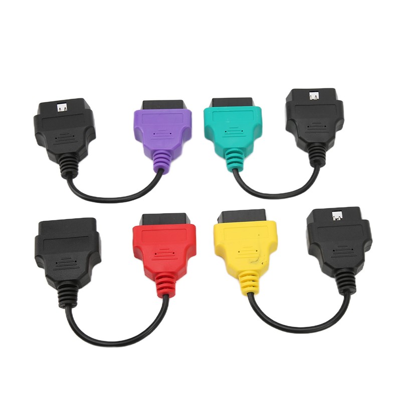 4pcs OBD2 Scanner Cable Adapter Diagnostic Connector Car Scan Tool