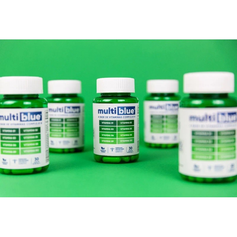 Complejo B Vitamina B1 B2 B3 B5 B6 B9 B12