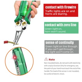 Wire Strippers Twister with Electricity Measurement Function 8in1 Wire Stripping Pliers for Cutting and Pulling Wires Cable Scissors for Scraping and Pressing Wires wrapping tools with Voltage Test