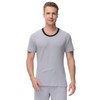 INK+IVY Men Sleepwear Pajama Top Crewneck T-Shirt, Soft Sueded Jersey