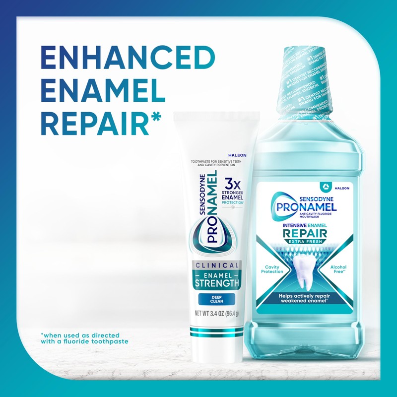 Sensodyne Pronamel Clinical Enamel Strength Toothpaste, Deep Clean, 2.3 oz