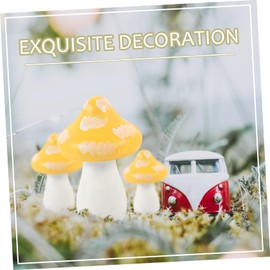 ORFOFE Mushroom Sculpture Adorable Miniature Garden Decor Realistic Faux Mushroom Ornament for Home Shelf Garden Landscape Fun for Boys and Girls and Nature