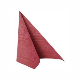 Royal Collection Napkins 1/4 Fold 40 cm x 40 cm Bordeaux Ornaments Dark Red Pack of 100