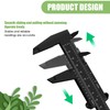 TNJPSEK 6 Pack Plastic Vernier Caliper, 150mm Eyebrow Measuring Tool,