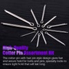 Swpeet 340Pcs 304 Stainless Steel Cotter Pin Clip Key Fastener