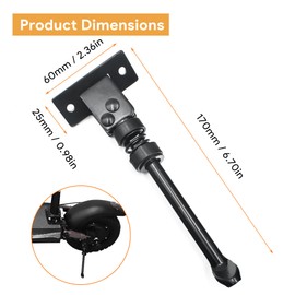 GEARLINTON Electric Scooter Kickstand for KUGOO M4 / M4 Pro, Scooter Parking Stand Kickstand Electric Scooter Feet Support Holder