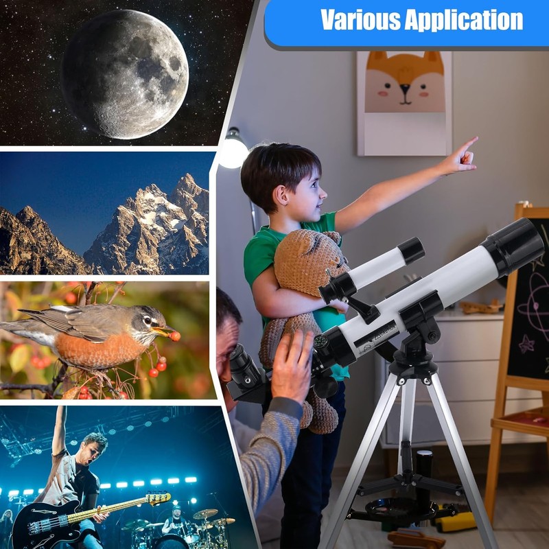 Telescope for Kids & Beginners 40mm Aperture 400mm AZ Mount