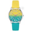 Bisley Women Watch Yellow and Blue Silicone Strap Easy to
