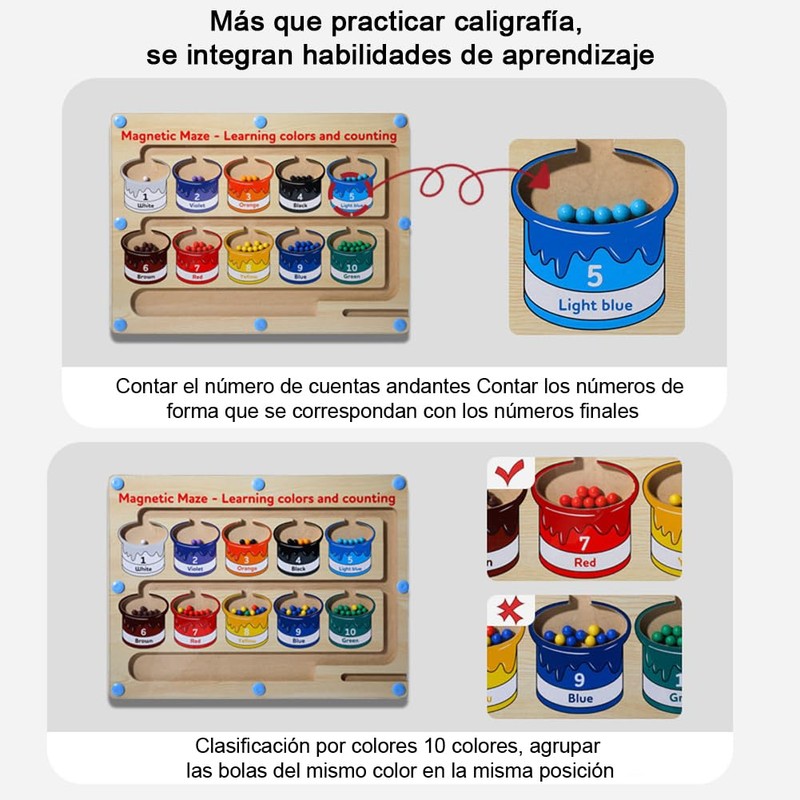 CHENGBAO Laberinto Mágicoi con Juguetes Didácticos para Niños, Juguetes didacticos