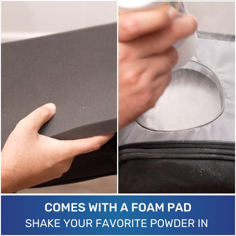 Foot Powder Case - No Mess, No Waste, Simply Slip
