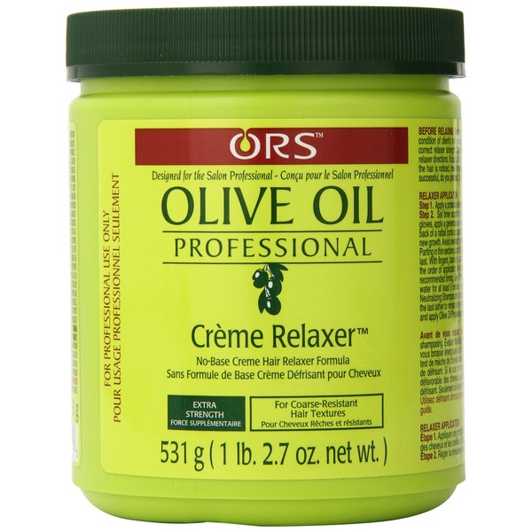 Ors Olive Oil Creme Relaxer Extra Strength 18.75 Ounce Jar (555ml)