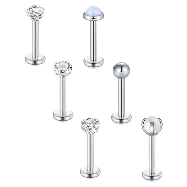 Briana Williams Tragus Piercing Lip Piercing Labret Stud Surgical Steel