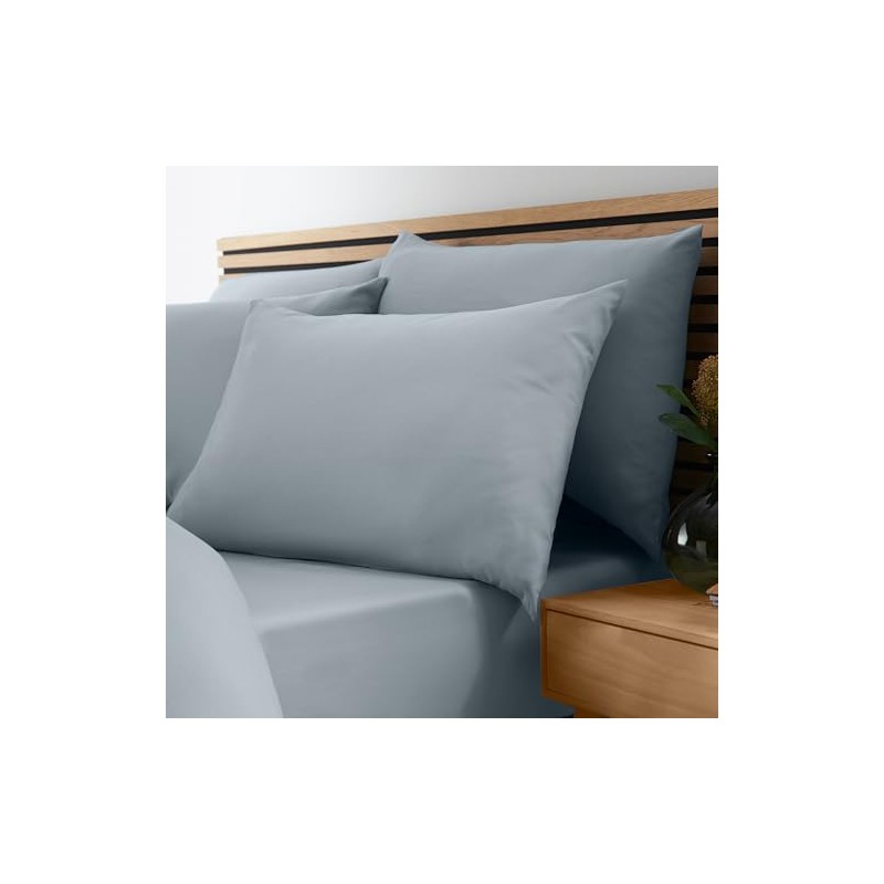 Catherine Lansfield So Soft Non-Iron Super King Fitted Sheet Slate