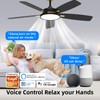 Roomratv Ceiling Fans with Lights,Ultra Silent 52 inch Smart Ceiling