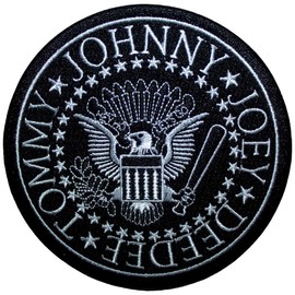 Ramones Presidential Seal Black Woven Patch One Size