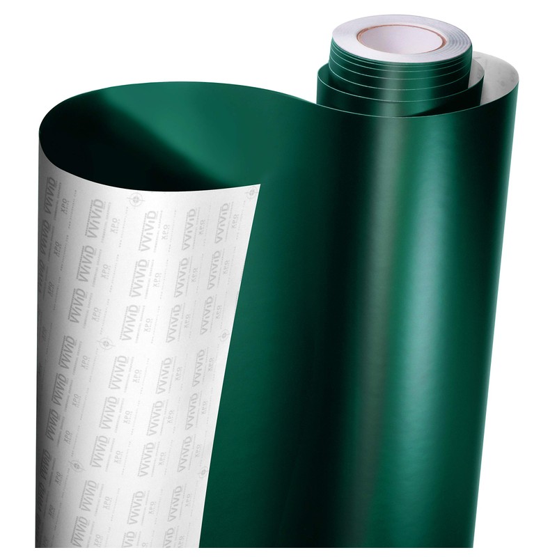 VViViD+ Matte Emerald Green Vinyl Car Wrap (1ft x 5ft,