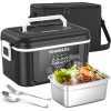 Adult Wireless Electric Heating Lunch Box, 18000mAh Rechargeable Timer For