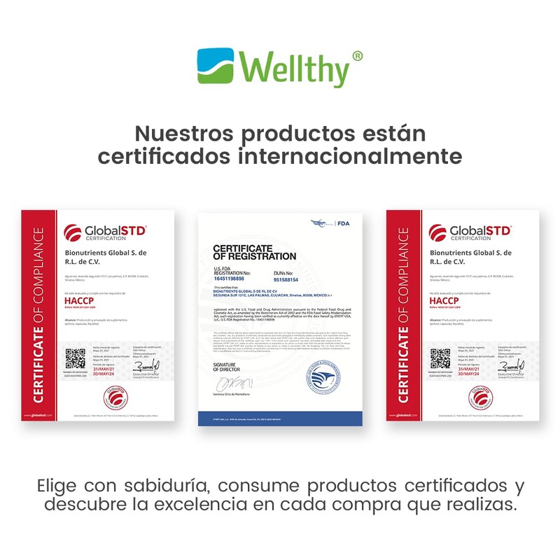 Wellthy Superfoods 100% Maca 100 Cápsulas. 710mg c/u. Maca Premium