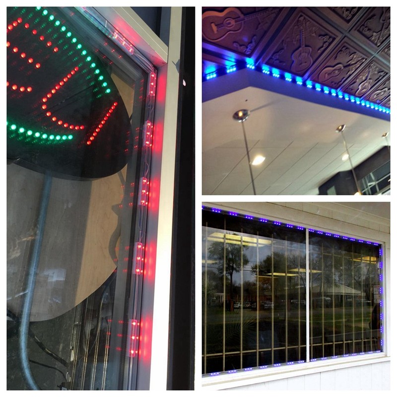 10FT Storefront Window LED Light Kit 5050 RGB Injection LED